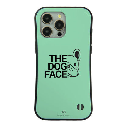 ケース いぬ 犬 イラスト フレンチ・ブルドッグ THE DOG FACE スマホ ケース iPhone8, SE2, SE3 ~ ケース iPhone16セリア