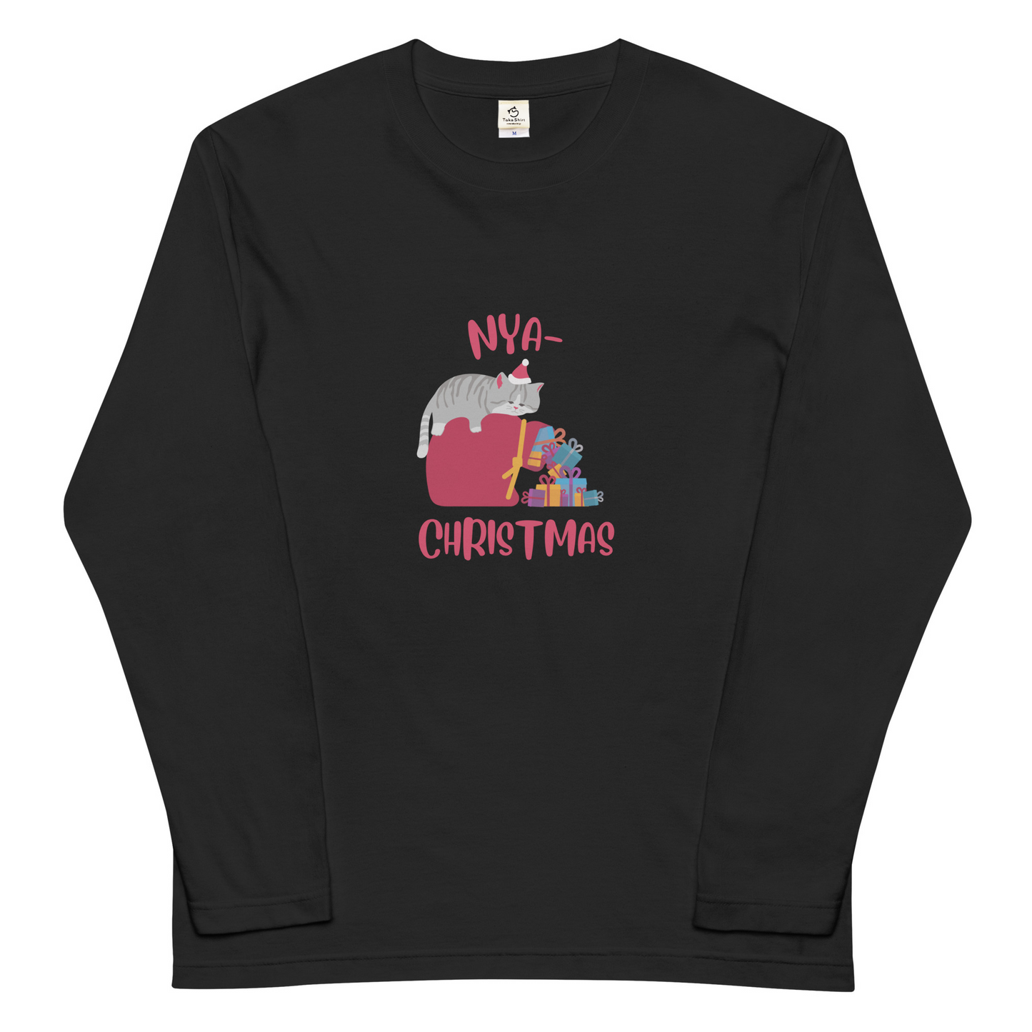 【クリスマス限定商品】猫 ロン t 猫 長袖 t シャツ ねこ 猫イラスト 猫クリスマス.