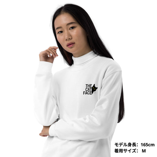 猫 トレーナー ねこ かわいい 猫イラスト THE CAT FACE2 ワンポイント