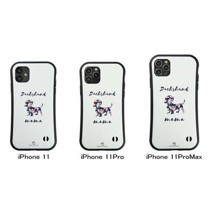ケース いぬ 犬 イラスト  ダックス フンド ママ  Dachshund mama スマホ ケース iPhone8, SE2, SE3 ~ ケース iPhone16シリーズ