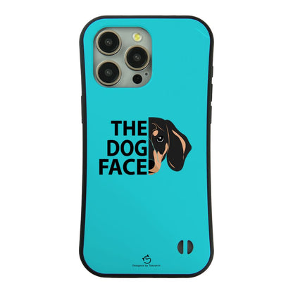 ケース いぬ 犬 イラスト  ダックス フンド THE DOG FACE スマホ ケース iPhone8, SE2, SE3 ~ ケース iPhone16セリア