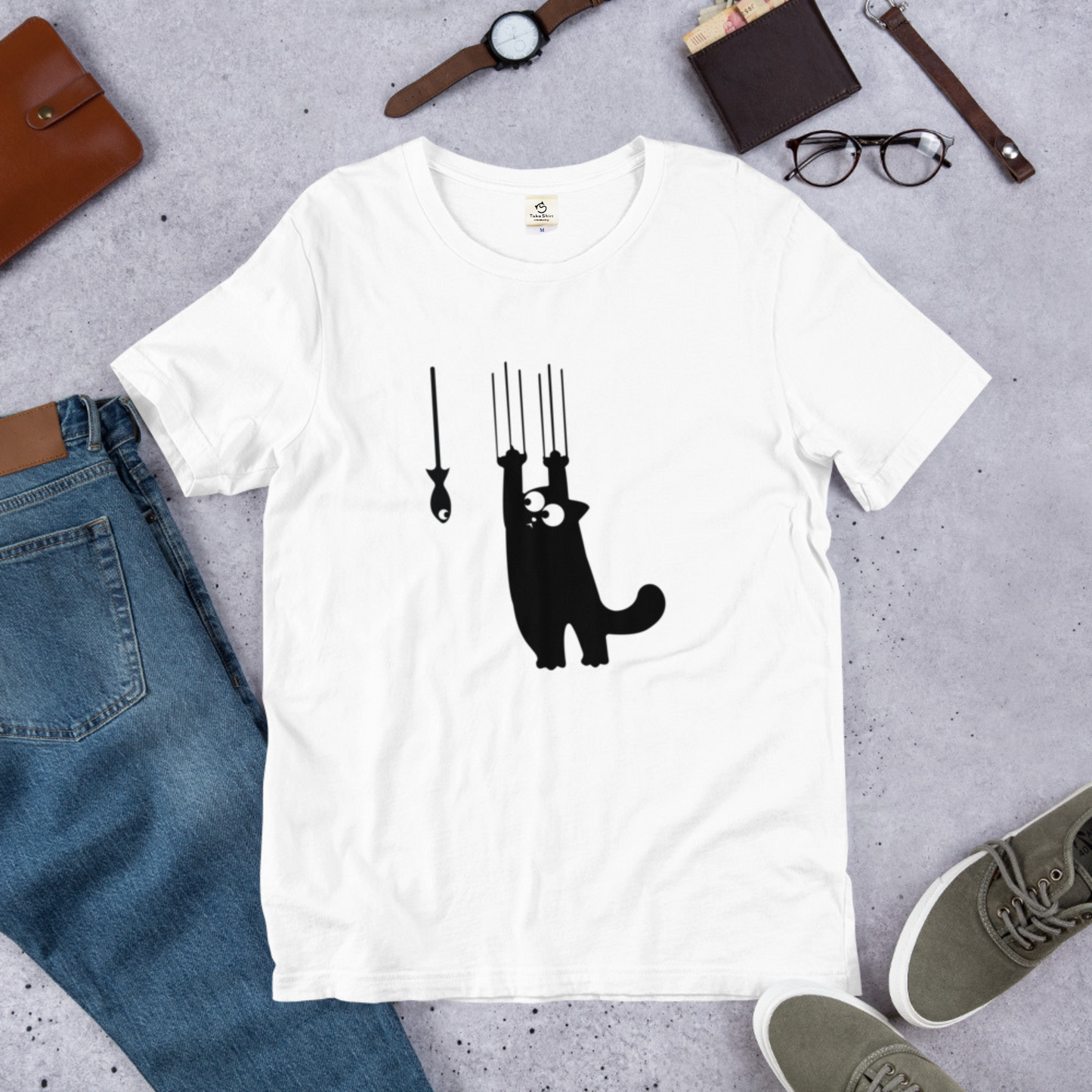 猫tシャツ ねこ かわいい猫イラスト｜アダルト&キッズサイズ.