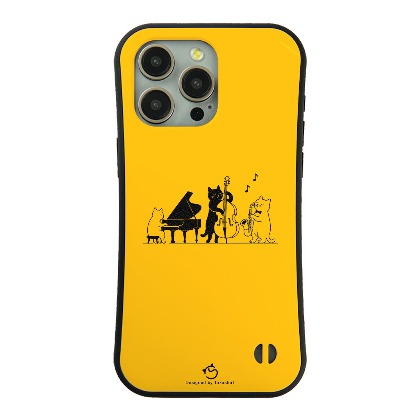 ケース ねこ 猫イラスト猫ジャズバンドー スマホ ケース iPhone8, SE2, SE3 ~ ケースiPhone17シリーズ