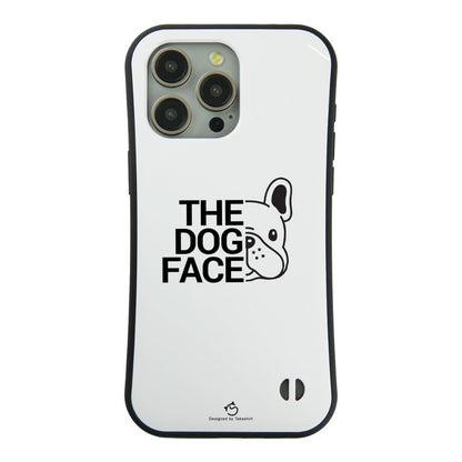 ケース いぬ 犬 イラスト フレンチ・ブルドッグ THE DOG FACE スマホ ケース iPhone8, SE2, SE3 ~ ケース iPhone16セリア