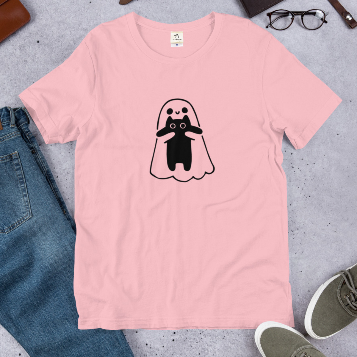 猫tシャツ ねこ 猫イラスト おもしろ tシャツ かわいい ハロウィン｜アダルト&キッズサイズ.