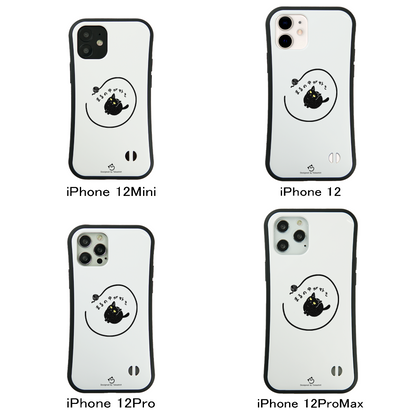 ケース ねこ 猫イラスト まるの中が好き  スマホ ケース iPhone8, SE2, SE3 ~ ケース iPhone16シリーズ
