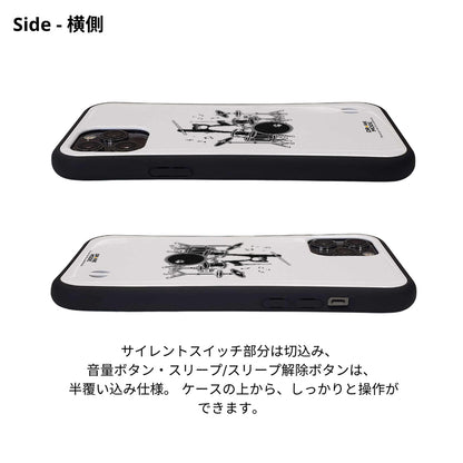 ケース ねこ 猫イラスト猫ドラムー スマホ ケース iPhone8, SE2, SE3 ~ ケースiPhone17シリーズ