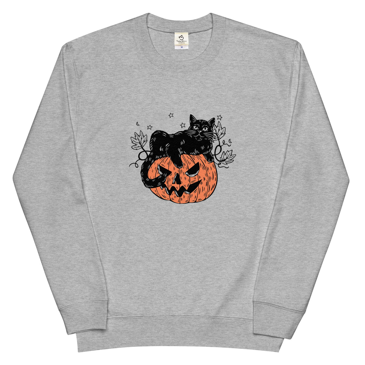 猫 トレーナー ねこ かわいい  黒猫 ハロウィン｜アダルト&キッズサイズ