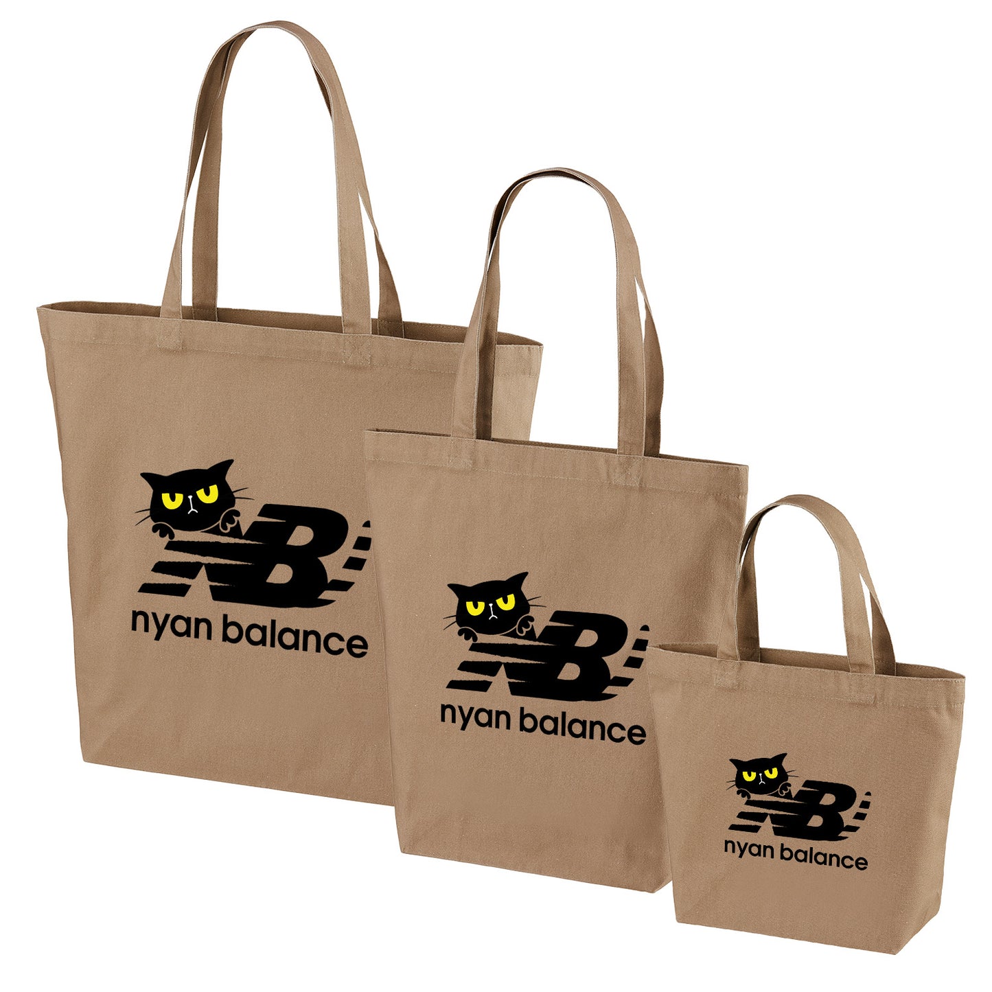 猫トート バッグ  猫 エコ バッグ  Nyan Balance