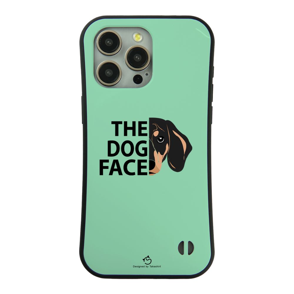 ケース いぬ 犬 イラスト  ダックス フンド THE DOG FACE スマホ ケース iPhone8, SE2, SE3 ~ ケース iPhone16セリア