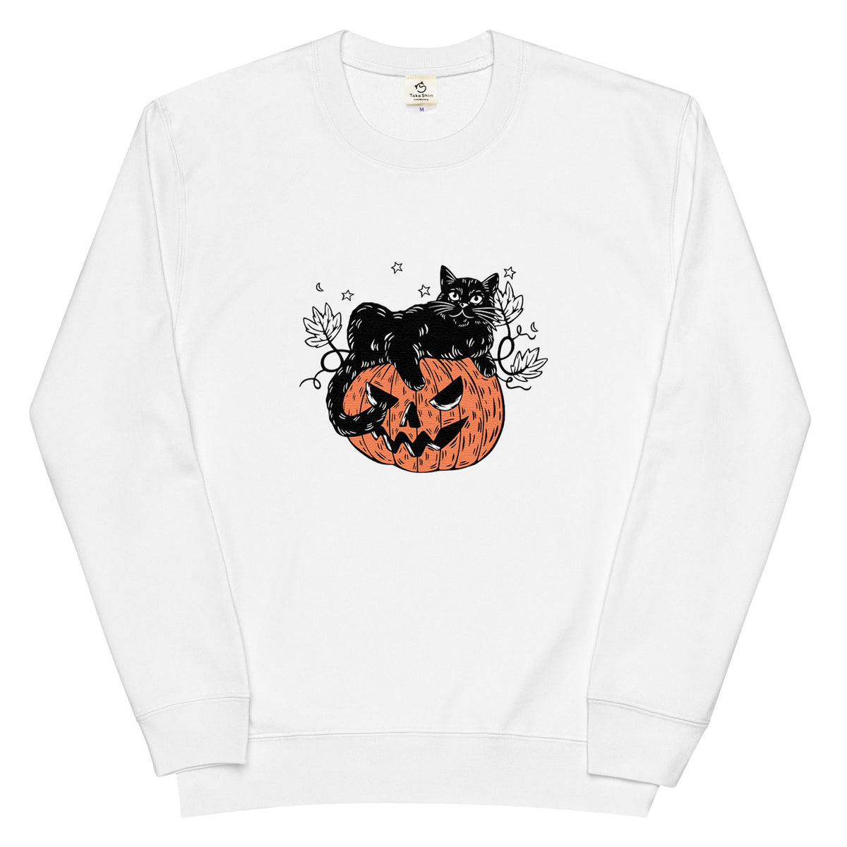 猫 トレーナー ねこ かわいい  黒猫 ハロウィン｜アダルト&キッズサイズ