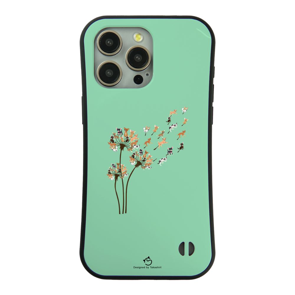 ケース いぬ 犬 イラスト チワワ タンポポ  スマホ ケース iPhone8, SE2, SE3 ~ ケース iPhone16セリア
