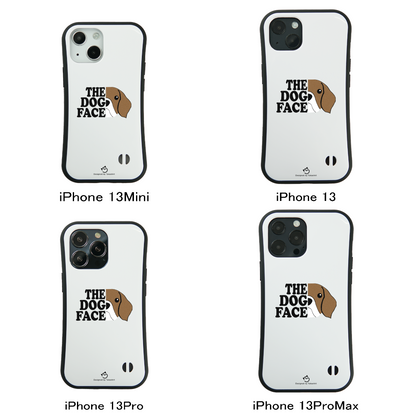 ケース いぬ 犬 イラスト  THE DOG FACE スマホ ケース iPhone8, SE2, SE3 ~ ケース iPhone16シリーズ