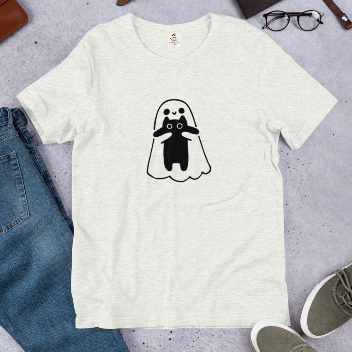 猫tシャツ ねこ 猫イラスト おもしろ tシャツ かわいい ハロウィン｜アダルト&キッズサイズ.