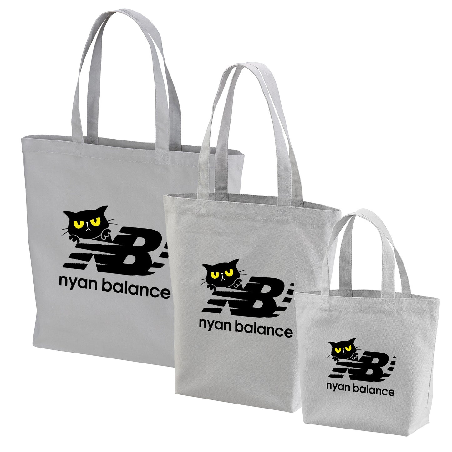 猫トート バッグ  猫 エコ バッグ  Nyan Balance