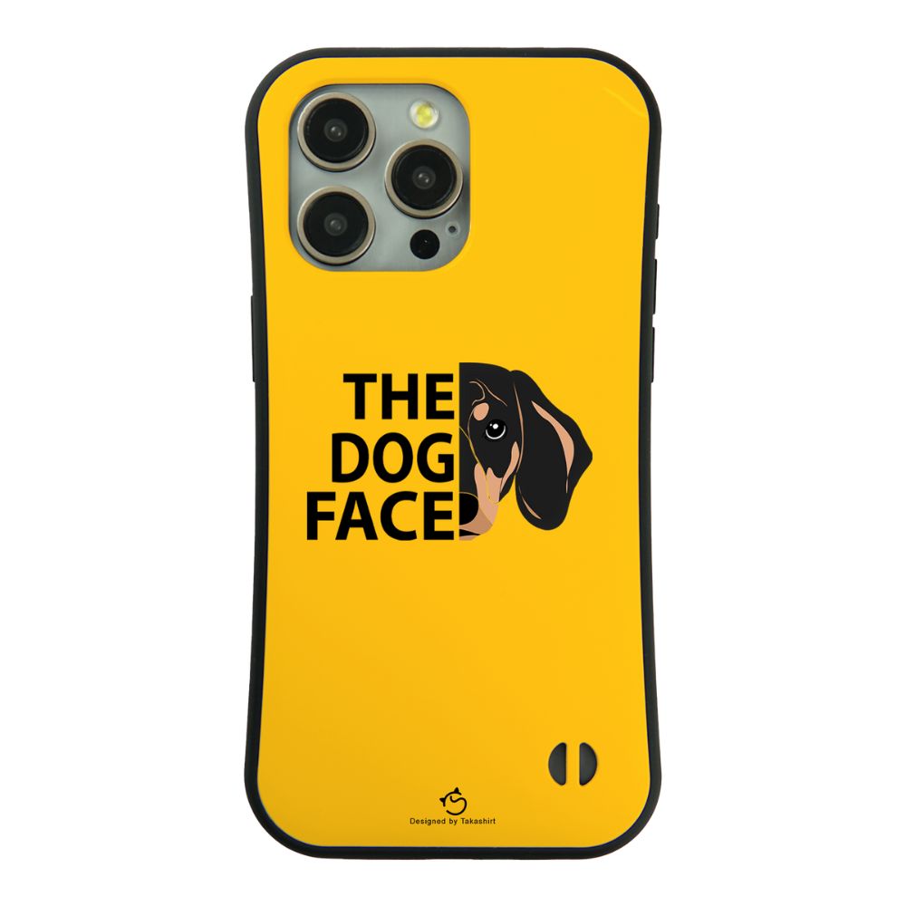 ケース いぬ 犬 イラスト  ダックス フンド THE DOG FACE スマホ ケース iPhone8, SE2, SE3 ~ ケース iPhone16セリア