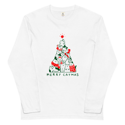 【クリスマス限定商品】猫 ロン t 猫 長袖 t シャツ ねこ 猫イラスト 猫クリスマス