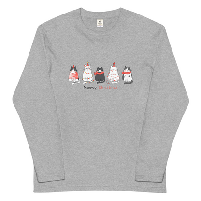 【クリスマス限定商品】猫 ロン t 猫 長袖 t シャツ ねこ 猫イラスト 猫クリスマス.