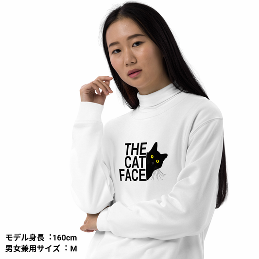 猫 トレーナー ねこ かわいい 猫イラスト THE CAT FACE2.