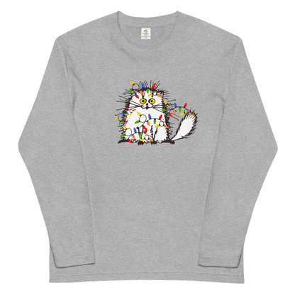 【クリスマス限定商品】猫 ロン t 猫 長袖 t シャツ ねこ 猫イラスト 猫クリスマス.