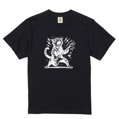 ロック猫ギター Tシャツ | 音楽好きに人気