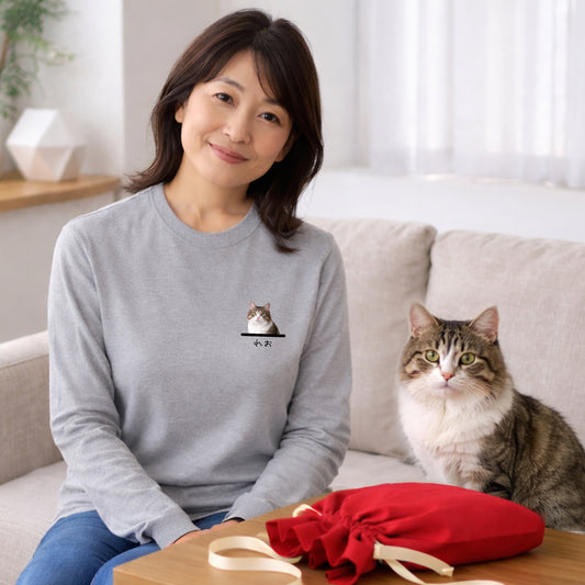 【プレゼントにおすすめ】名入れ・写真入れ｜うちの子Tシャツ／Takashirt