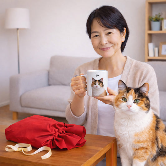 【プレゼントにおすすめ】名入れマグカップ ペット写真 | 犬猫写真入れ オリジナルギフト | Takashirt