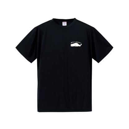 猫tシャツ ドライTシャツ シルキータッチTシャツ ねこ 猫イラスト ワンポイント tシャツ ｜SNSで話題！思わず笑顔に♪可愛い半袖Tシャツ「明日から本気出す」