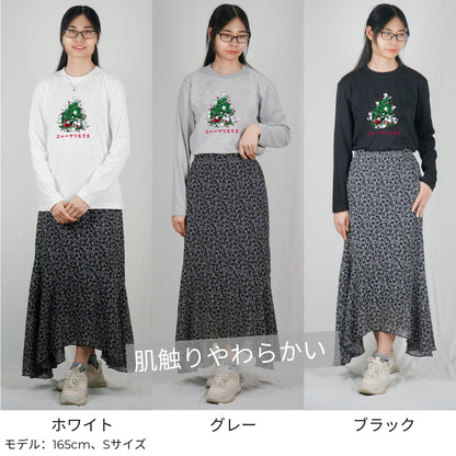 【クリスマス限定商品】猫 ロン t 猫 長袖 t シャツ ねこ 猫イラストニャークリスマス.