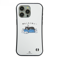 ケース ねこ 猫イラスト 何もしたくねぇ ボンレス  スマホ ケース iPhone8, SE2, SE3 ~ ケース iPhone17シリーズ