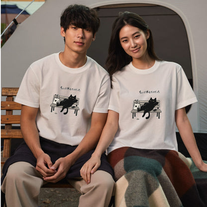 ちょっと休むだけだった 黒猫Tシャツ