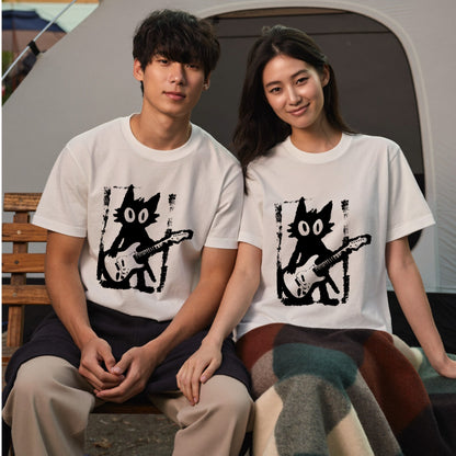 猫ギター Tシャツ | ロック好きに人気