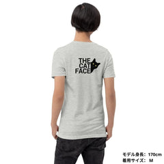 猫tシャツ ねこ 猫イラスト The Cat Face2 |バックプリント｜アダルト&キッズサイズ.