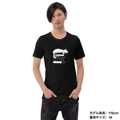 猫tシャツ ねこ 猫イラスト Cat & Book ｜アダルト&キッズサイズ.