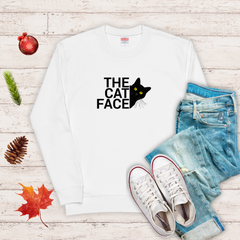 猫 トレーナー ねこ かわいい 猫イラスト THE CAT FACE2.