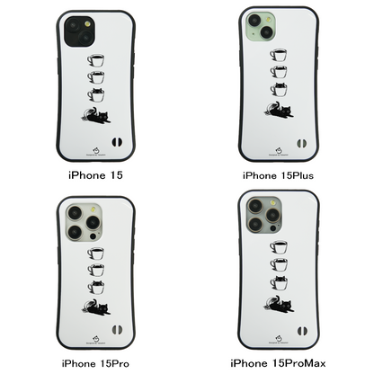 ケース ねこ 猫イラスト 猫カフェ  スマホ ケース iPhone8, SE2, SE3 ~ ケース iPhone16シリーズ