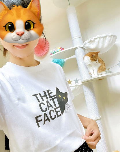 猫tシャツ ねこ 猫イラスト THE CAT FACE2