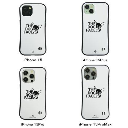 ケース いぬ 犬 イラスト  チワワ THE DOG FACE スマホ ケース iPhone8, SE2, SE3 ~ ケース iPhone16シリーズ