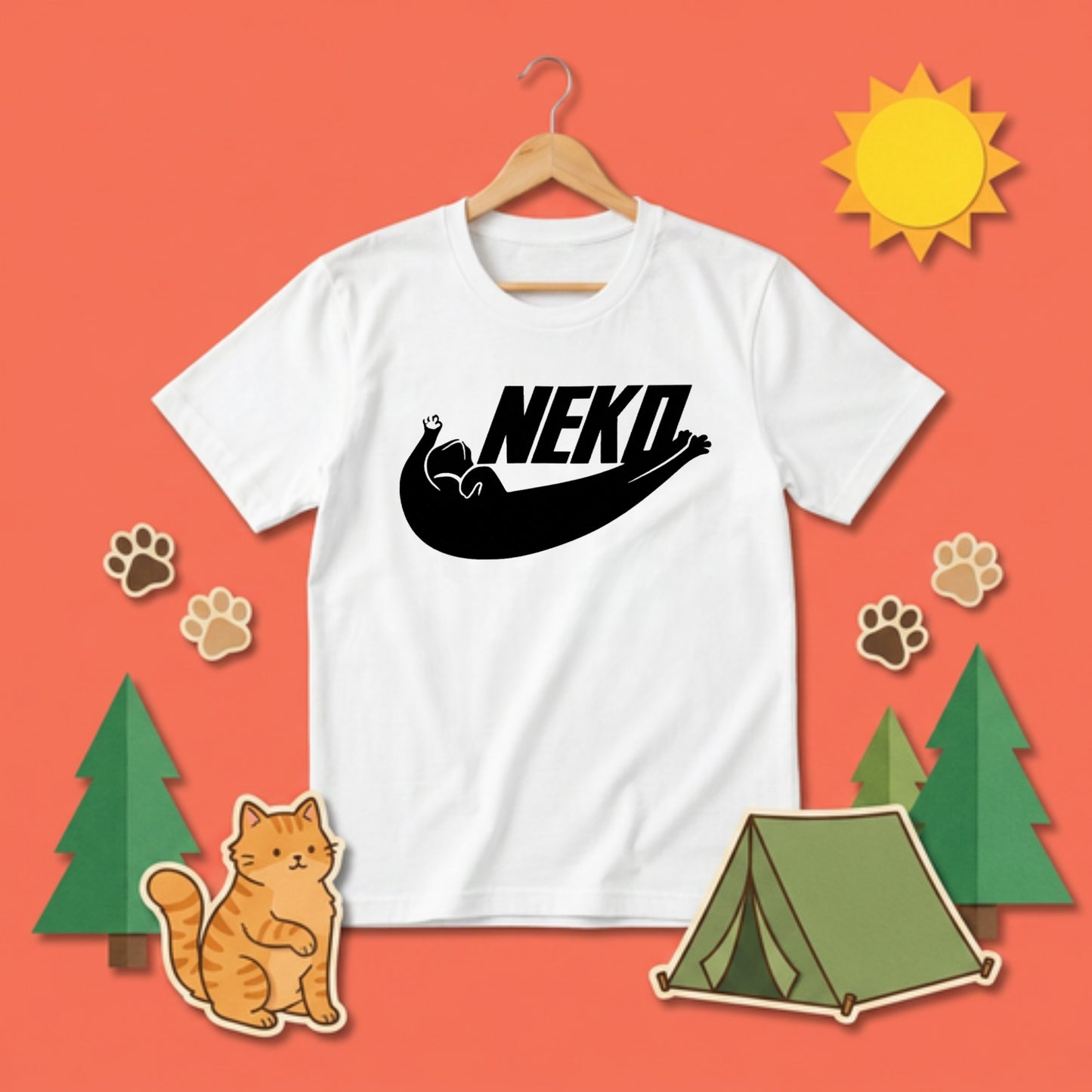 猫 Tシャツ NEKO かわいい 猫好き 黒猫 面白い Tシャツ メンズ レディース ユニセックス 人気