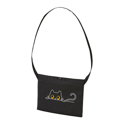 猫イラスト レギュラー キャンバス サコッシュ  可愛い猫 ?