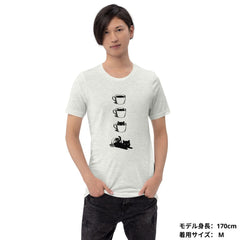猫tシャツ ねこ 猫イラスト  猫カフェ2  ｜アダルト&キッズサイズ.