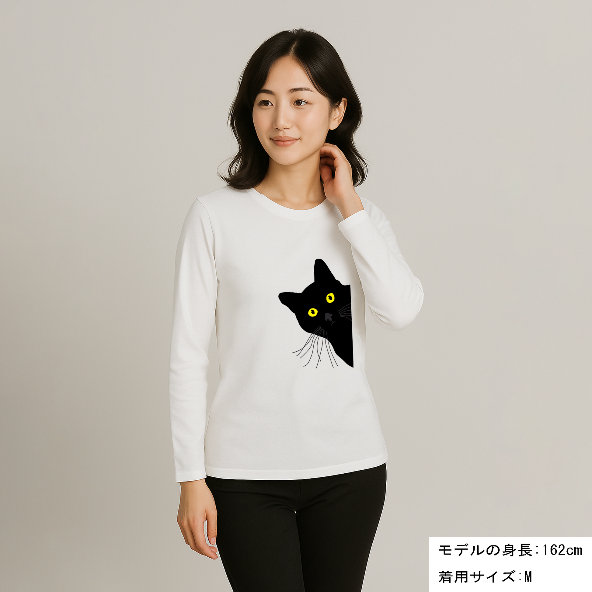 NEE ロンT/ロングTシャツ XL 猫 nee, NEE ロンT/ロングTシャツ XL 猫 nee,
