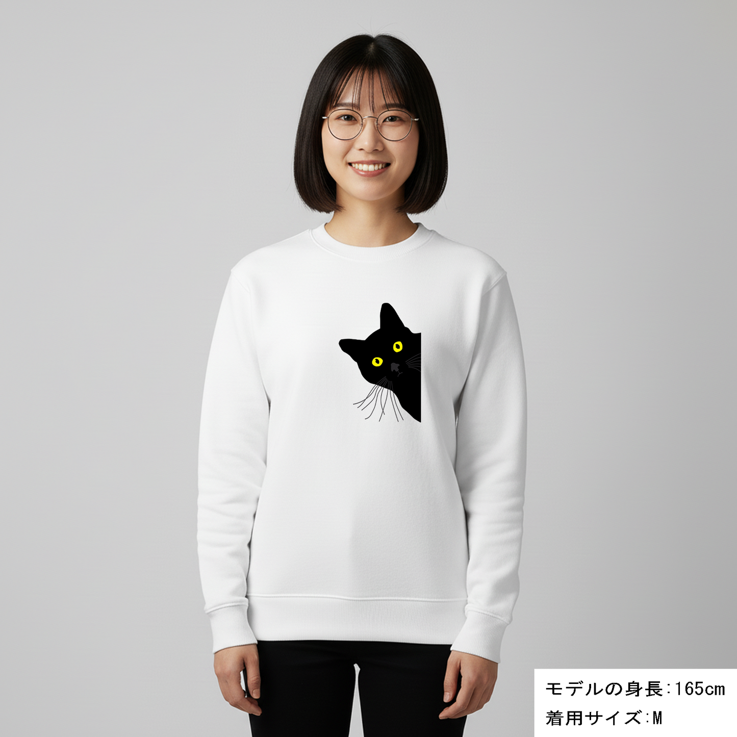 猫 トレーナー ねこ かわいい 猫イラスト 猫可愛い