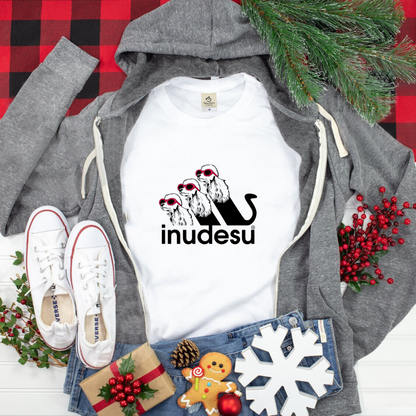 犬 tシャツ 犬イラスト  プードル INUDESU ｜アダルト&キッズサイズ.