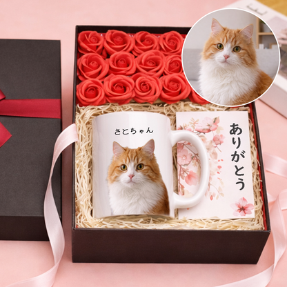 【プレゼントにおすすめ】名入れマグカップ ペット写真 | 犬猫写真入れ オリジナルギフト | Takashirt