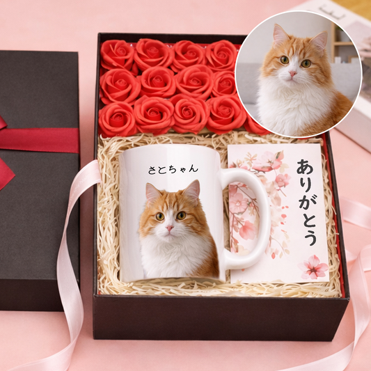 【プレゼントにおすすめ】名入れマグカップ ペット写真 | 犬猫写真入れ オリジナルギフト | Takashirt