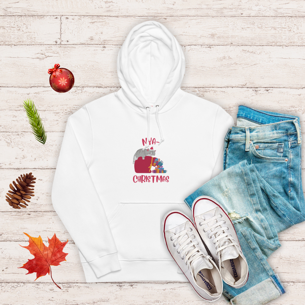 【クリスマス限定商品】猫 パーカー ねこ かわいい 猫イラスト 猫クリスマス.