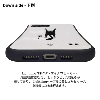 ケース ねこ 猫イラスト 引っ掻く猫 2 スマホ ケース iPhone8, SE2, SE3 ~ ケース iPhone16シリーズ