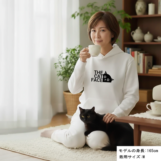 猫 パーカー ねこ かわいい 猫イラスト THE CAT FACE1