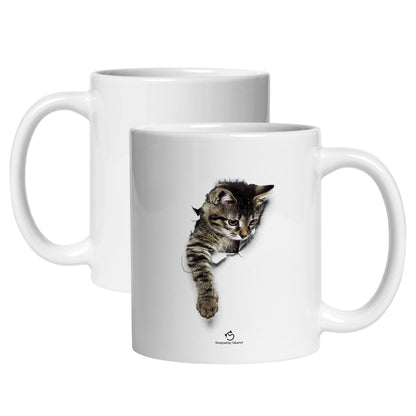 マグカップ 猫イラスト 3D  CAT1 可愛い｜猫好きにおすすめの面白い猫グッズ プレゼントにも最適
